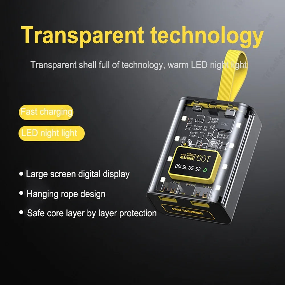 DIY 18650 Power Bank Case – Dual USB, LED Night Light DIY Power Bank Case Zpaxo