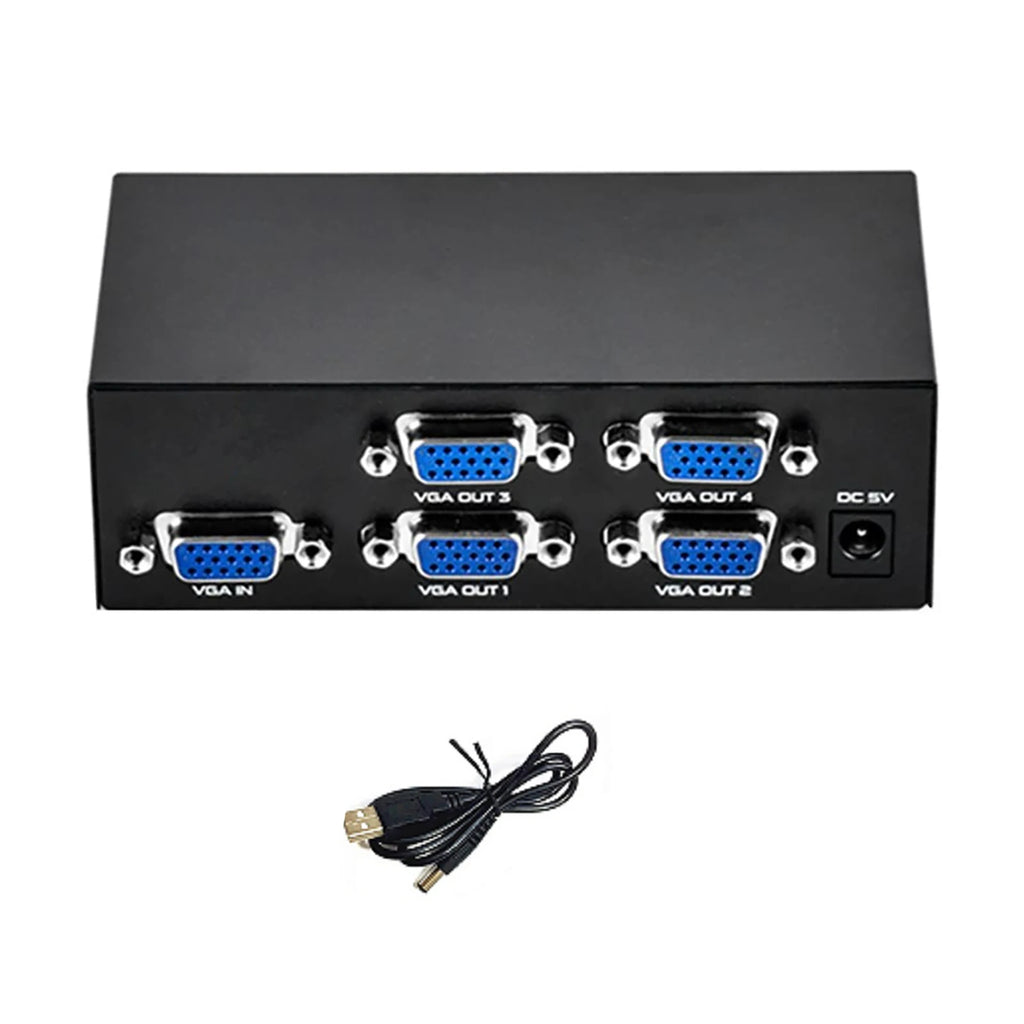 Professional VGA Switch 4 Port Output SVGA Video HD Signal Amplifier