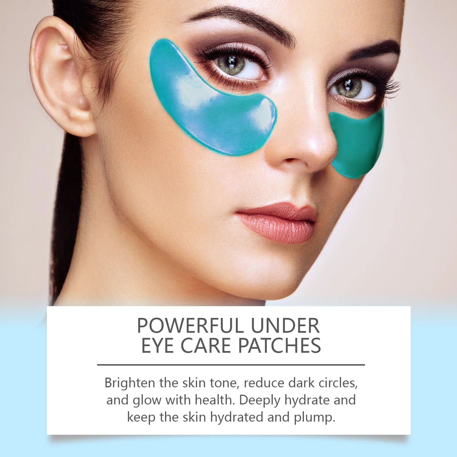 Eye Patches Dark Circles Puffiness with Hydrating Gel Technology Soothing Fine Lines Care for Sensitive Dry Skin Women 60 Pcs Zpaxo