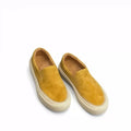 White Leather Slip Platform Loafers Women Hand Stitched Edge Round Zpaxo 8060 Yellow 37 China Mainland