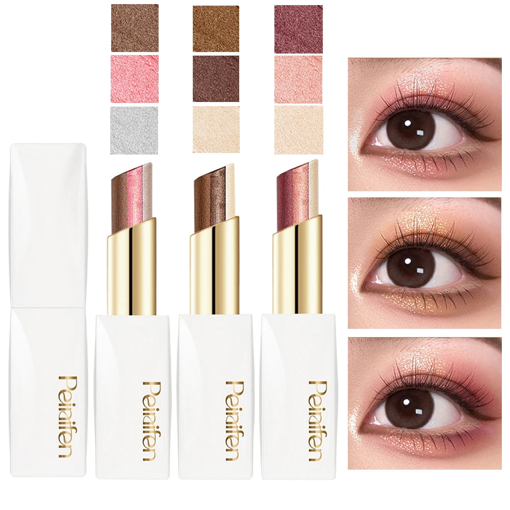 Three Eye Shadow Shiny Durable Natural Easy Apply Pearl