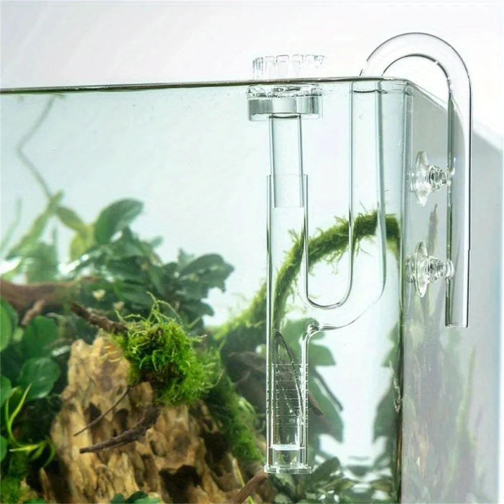 Aquarium Water Pump Inlet Tube Glass Pipe Inflow Surface Skimmer Fish