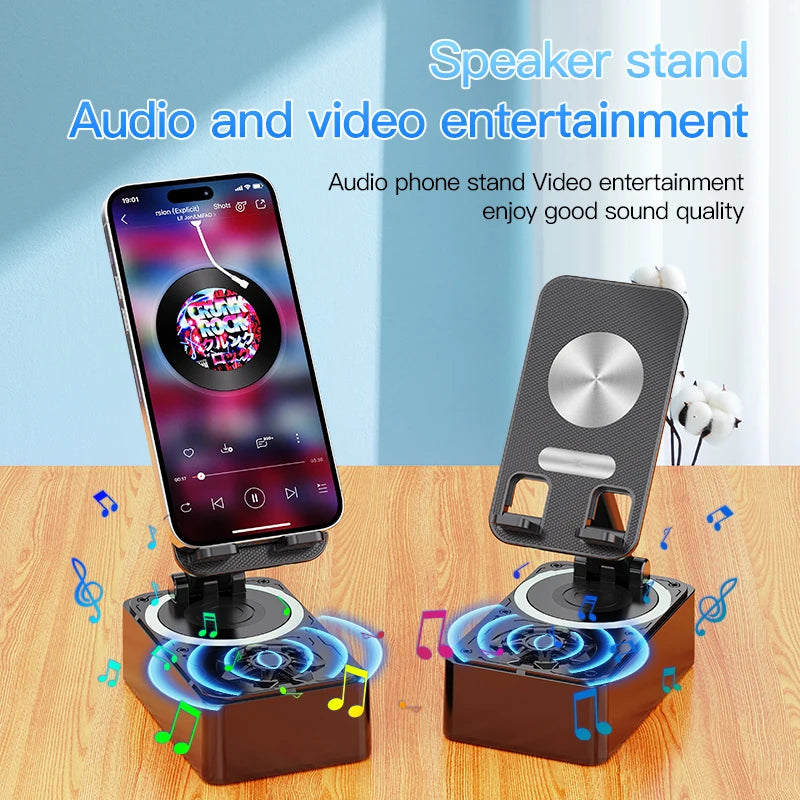 3-in-1 Bluetooth Speaker Phone Power Bank Foldable Wireless Stand