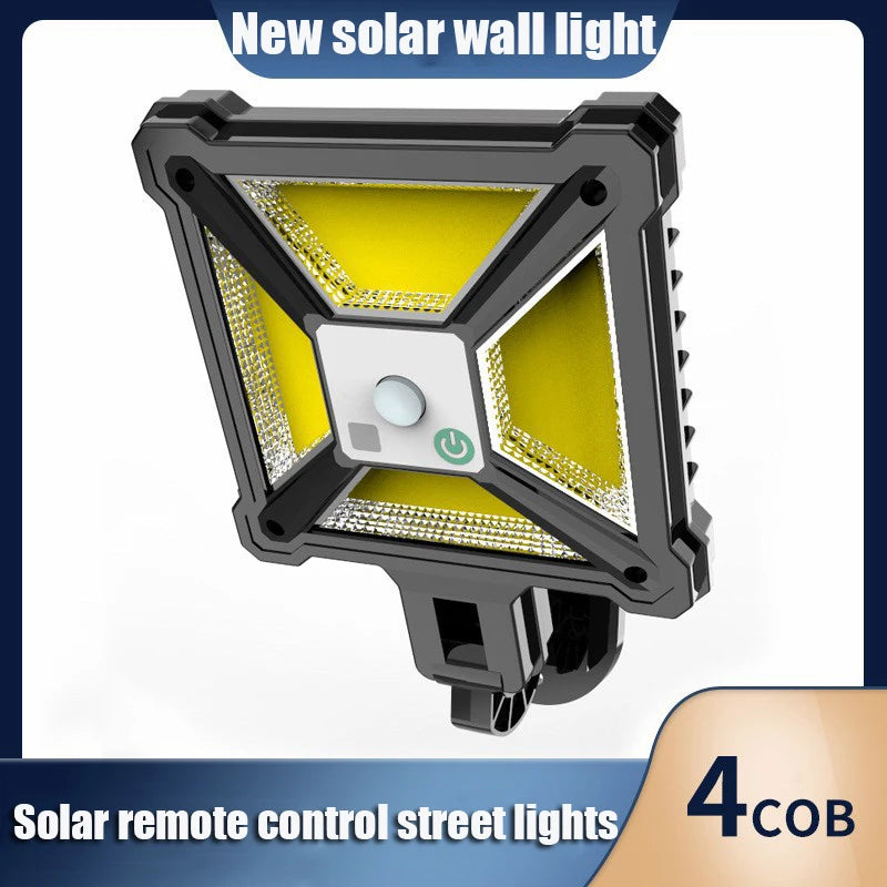 Solar Street Light Remote Control Outdoor IP65 Waterproof Motion Zpaxo 4COB No Control China Mainland