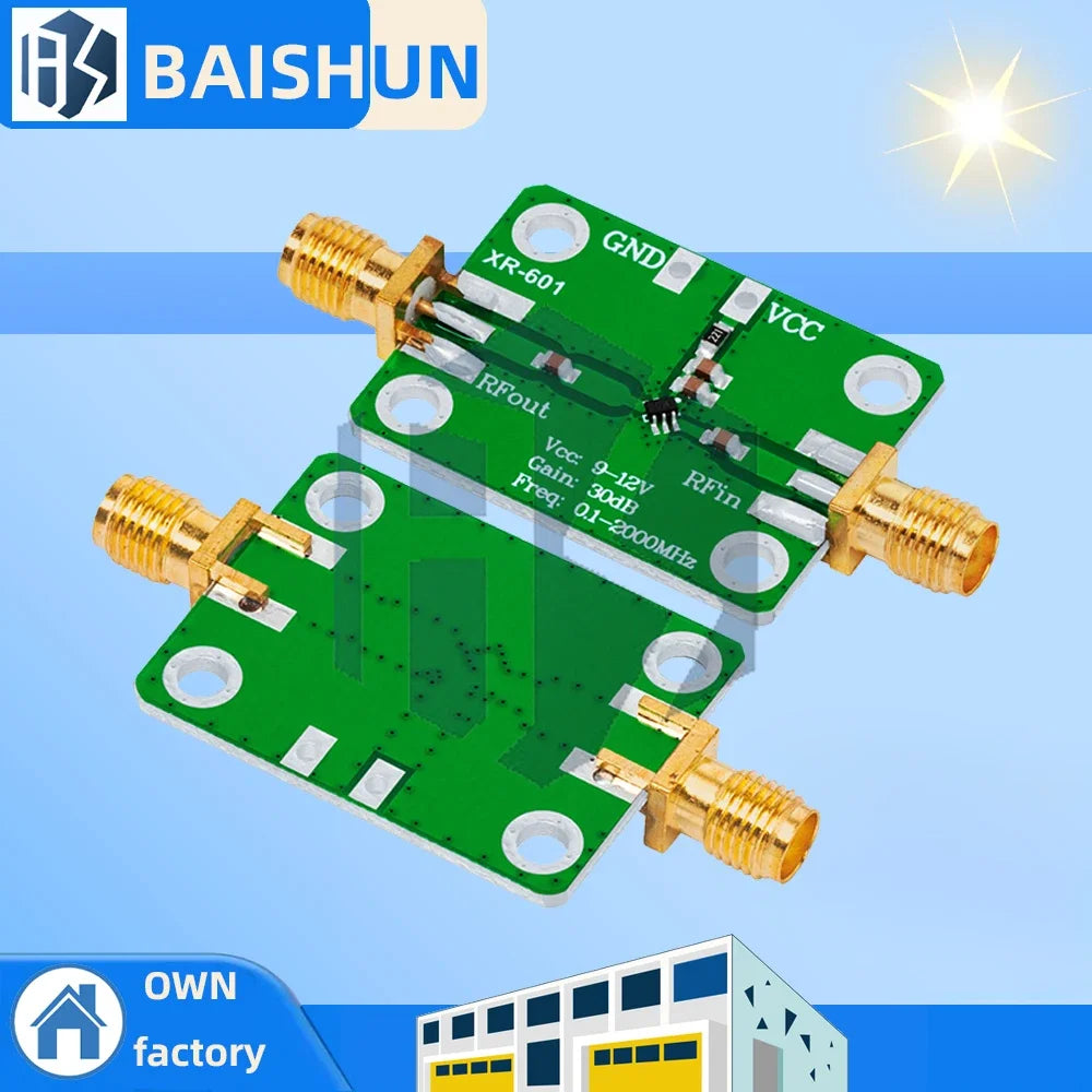 0 1MHz 2GHz Ultra-wideband RF LNA Development Board 30dB Low-noise Zpaxo Default Title