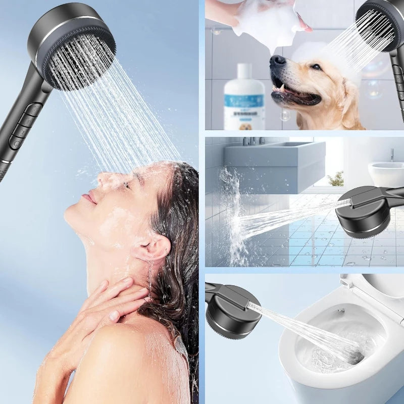 Shower Head Showers for Bathroom Fixtures and Accessories Four Modes Adjustment Shower Faucet Shower Phone Bathroom Accessories Zpaxo