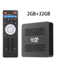 TOX5 Lite Android14 TV Box Amlogic S905X5M 32GB ROM BT AV1 1000M LAN Zpaxo TOX5 Lite 100V-240V US Plug