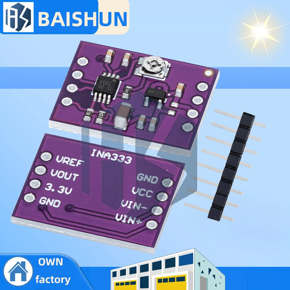 INA333 Human Micro Signal Multifunctional Three Op Amp Precision Instrumentation Amplifier Module Zpaxo