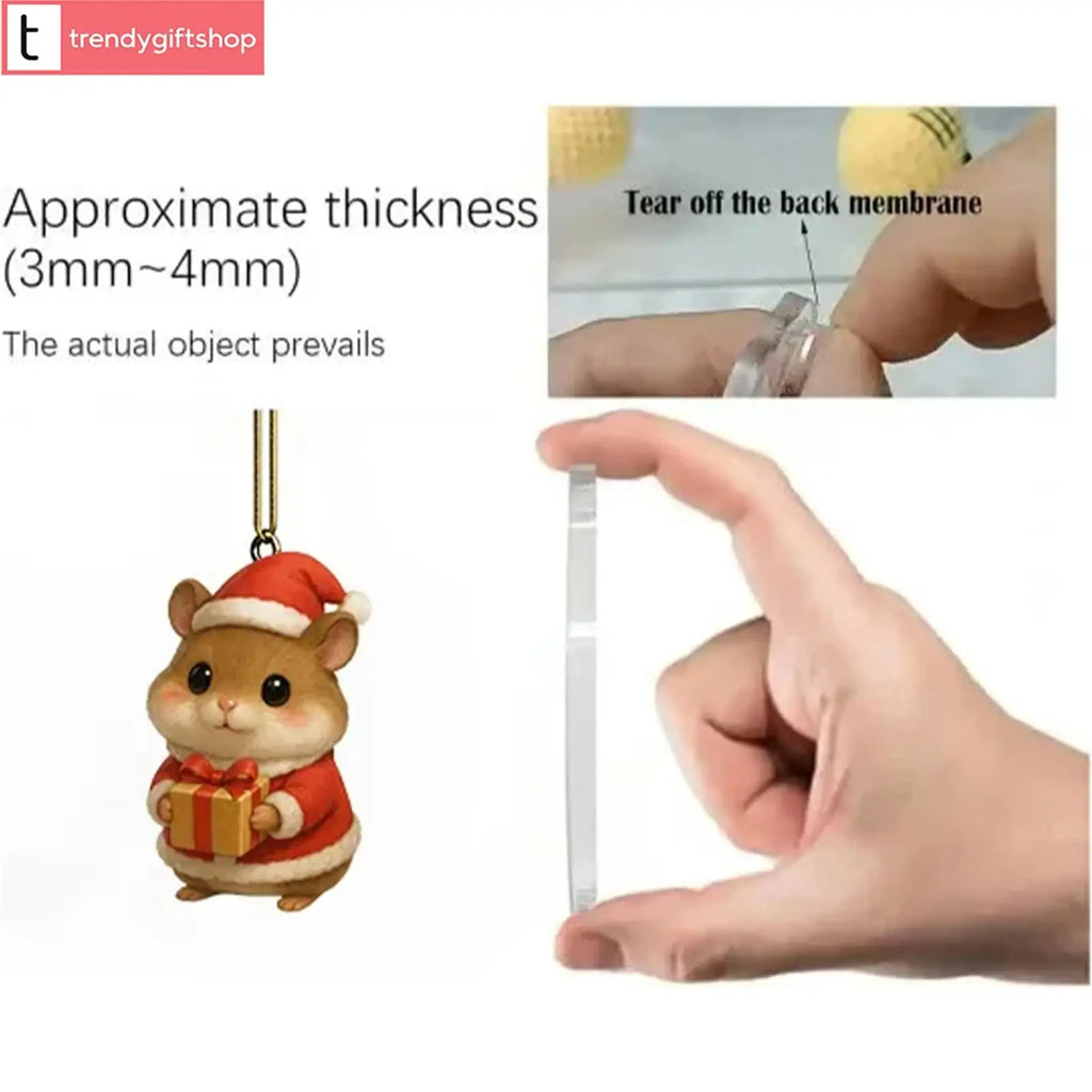 Hamster Advent Calendar 2025 24 Days 2D Acrylic Christmas Tree