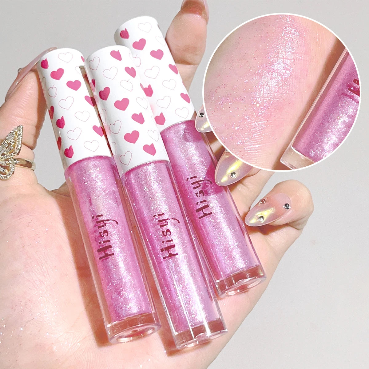 Six-color Diamond Flowing Liquid Eyeshadow High-gloss Lying Silkworm Zpaxo