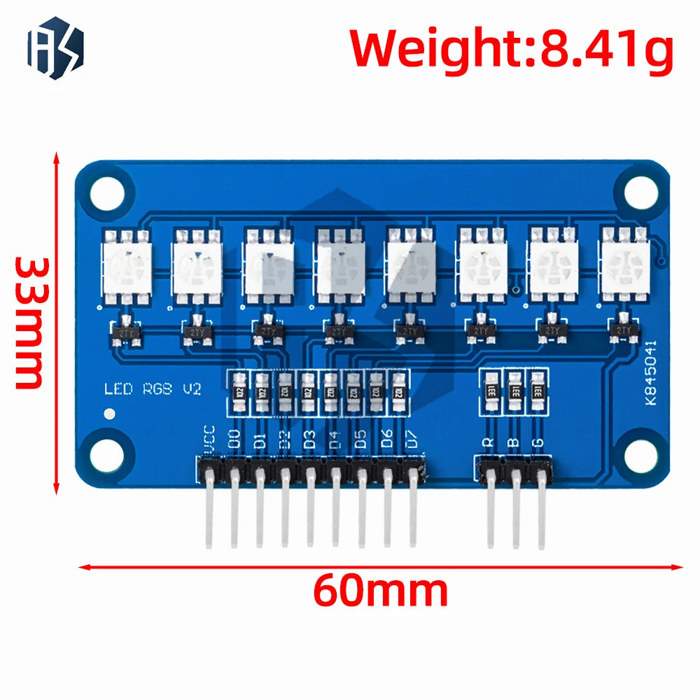 Full-color RGB LED Module Single-chip 5050 Water Light Smart Car Zpaxo