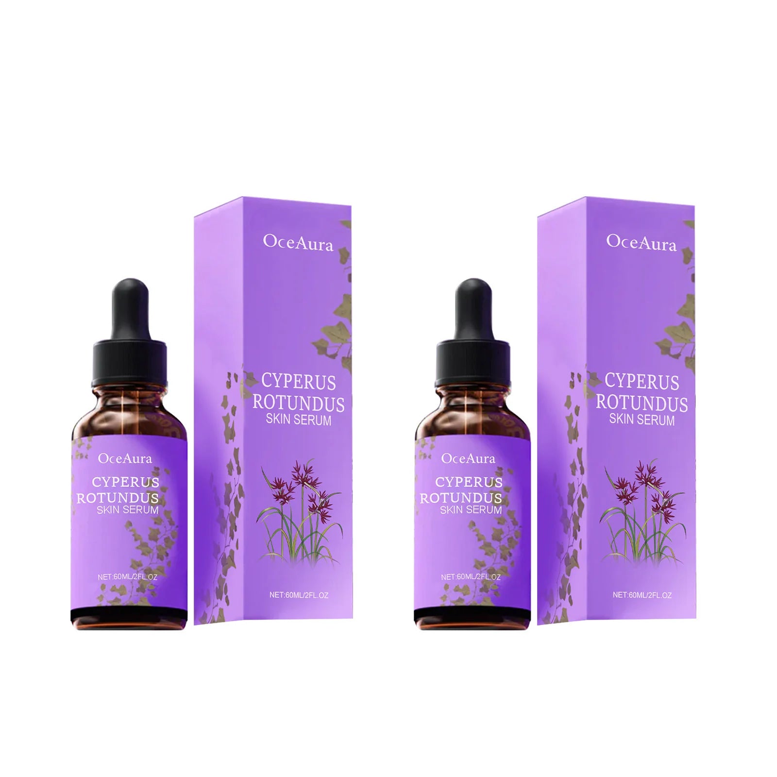 Cyperus Rotundus Hair Growth Inhibitor Serum | OceAura 60ml Hair Growth Inhibitor Serum Zpaxo 120ml boxed