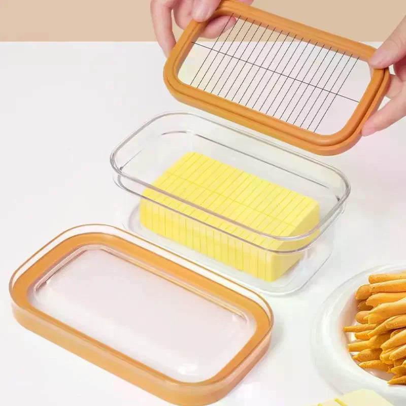 Refrigerator Butter Dish Box With Lid Slicers Case Knife Gadget Kitchen Tool Fridge Storage Lid Cutter Slicing Cheese Board Sets Zpaxo Default Title