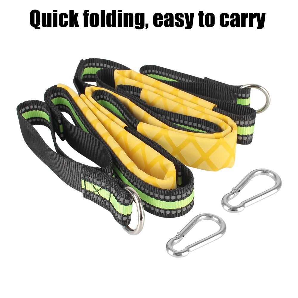 Launching Ladder Boat Folding Ladder Portable Yacht Boat Side Hanging Ladder 3/4/5 Step Boat Rope Ladder Boarding Soft Ladder Zpaxo