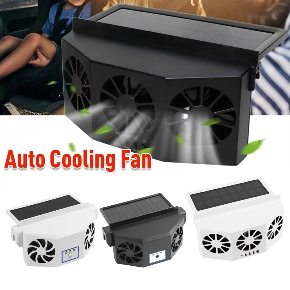 Solar Charging Auto Cooling Fan Assisted Ventilation Car Air Cooler Zpaxo