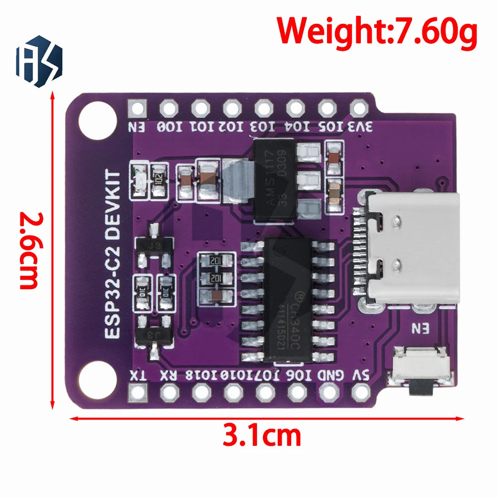‌for wemos D1 Mini Ultimate IoTDe-vKit-ESP32-C2/ESP8684/ESP8266 Multi-Chip Board with Dual-Mode WiFi+BT,CH340G Serial forArduino Zpaxo
