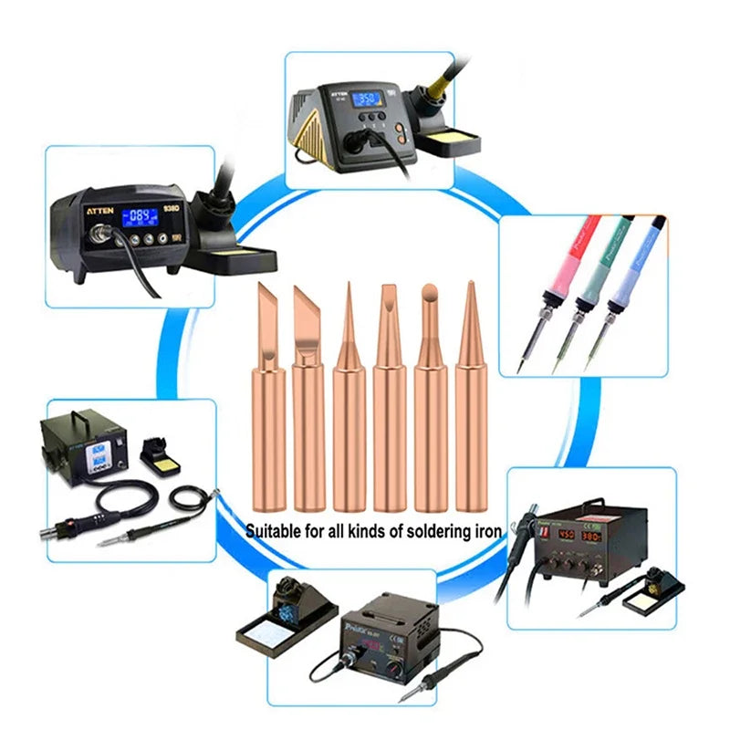 PFULTR Solder Iron Tips Welding Equipment Accessories Lead-free Pure Zpaxo