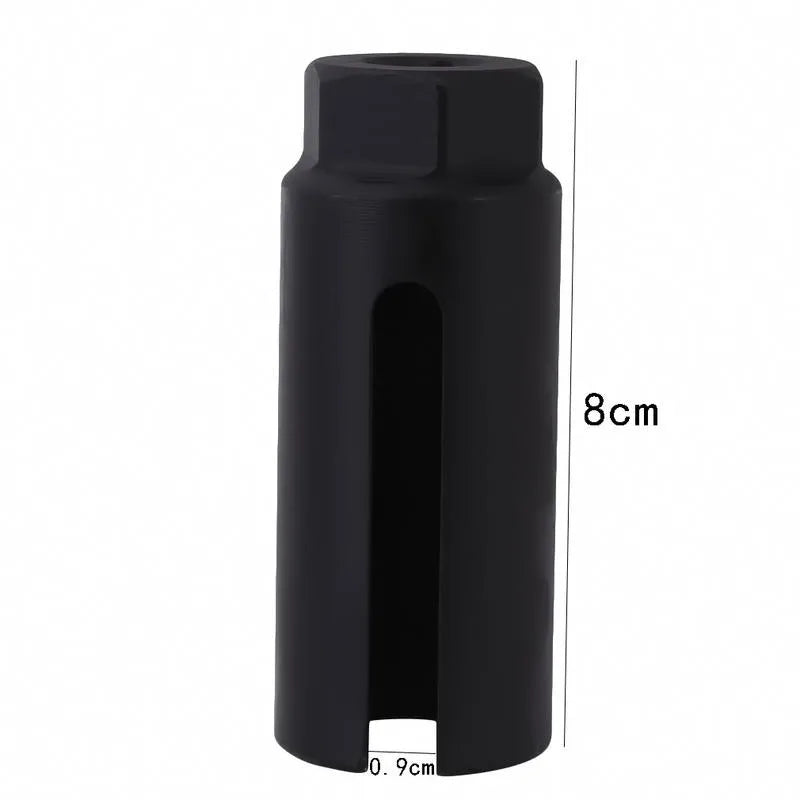 1pc Universal 22mm 1/2'' Drive Car Oxygen Lambda Sensor Socket Wrench Removal Installation Tool Professional Car Accessories Zpaxo Black narrow mouth