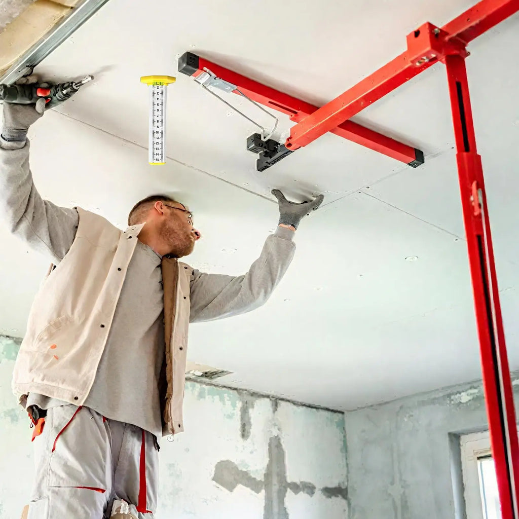 Level Tool Ceiling Leveling Tool Double Use Multi-function Height Measuring Gauge Precision for Garage Land Ground Floor Zpaxo