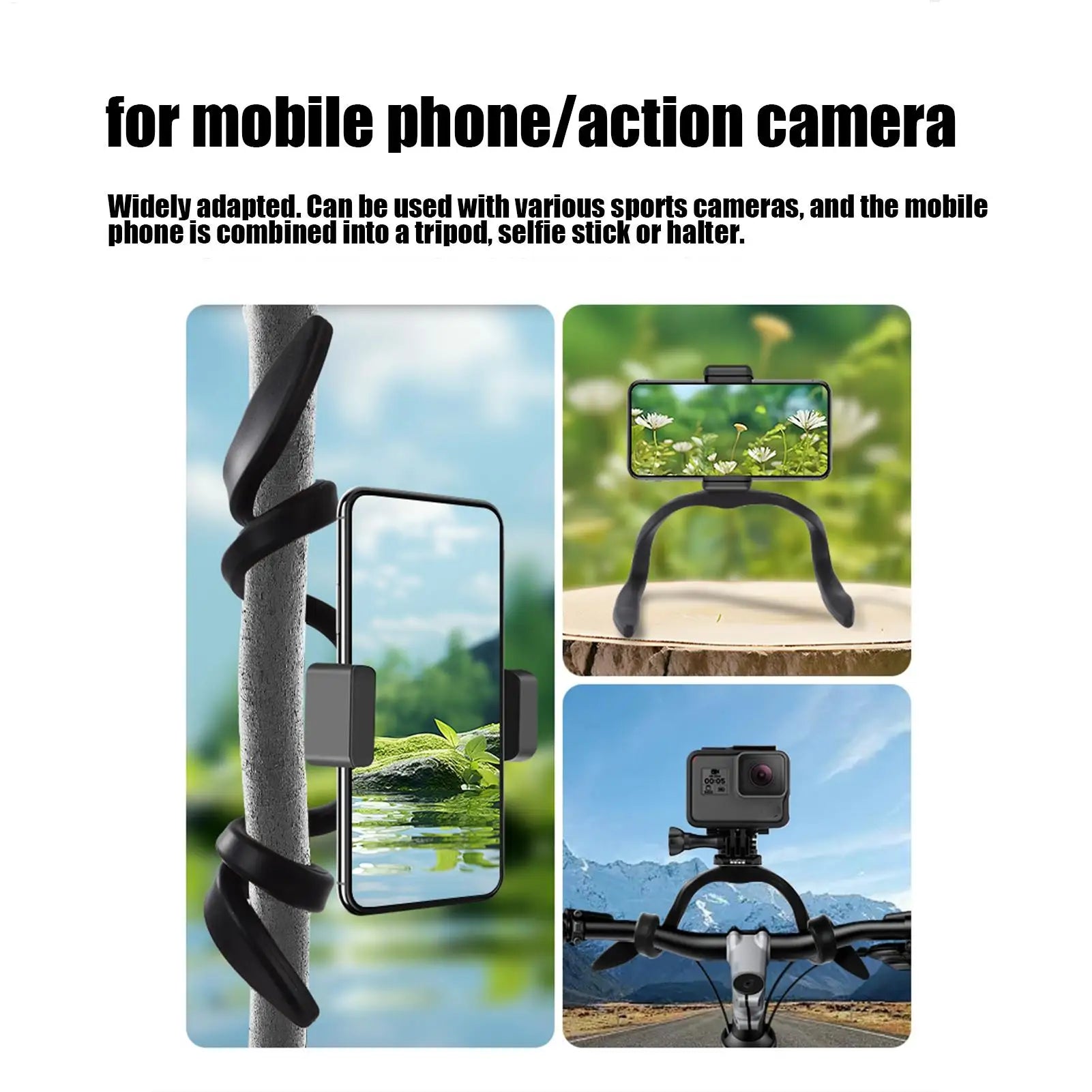 Phone Holder For Treadmill Folding Cellphone Bracket For Gym Hose Design Bendable Treadmill Phone Stand For Shopping Cart Zpaxo