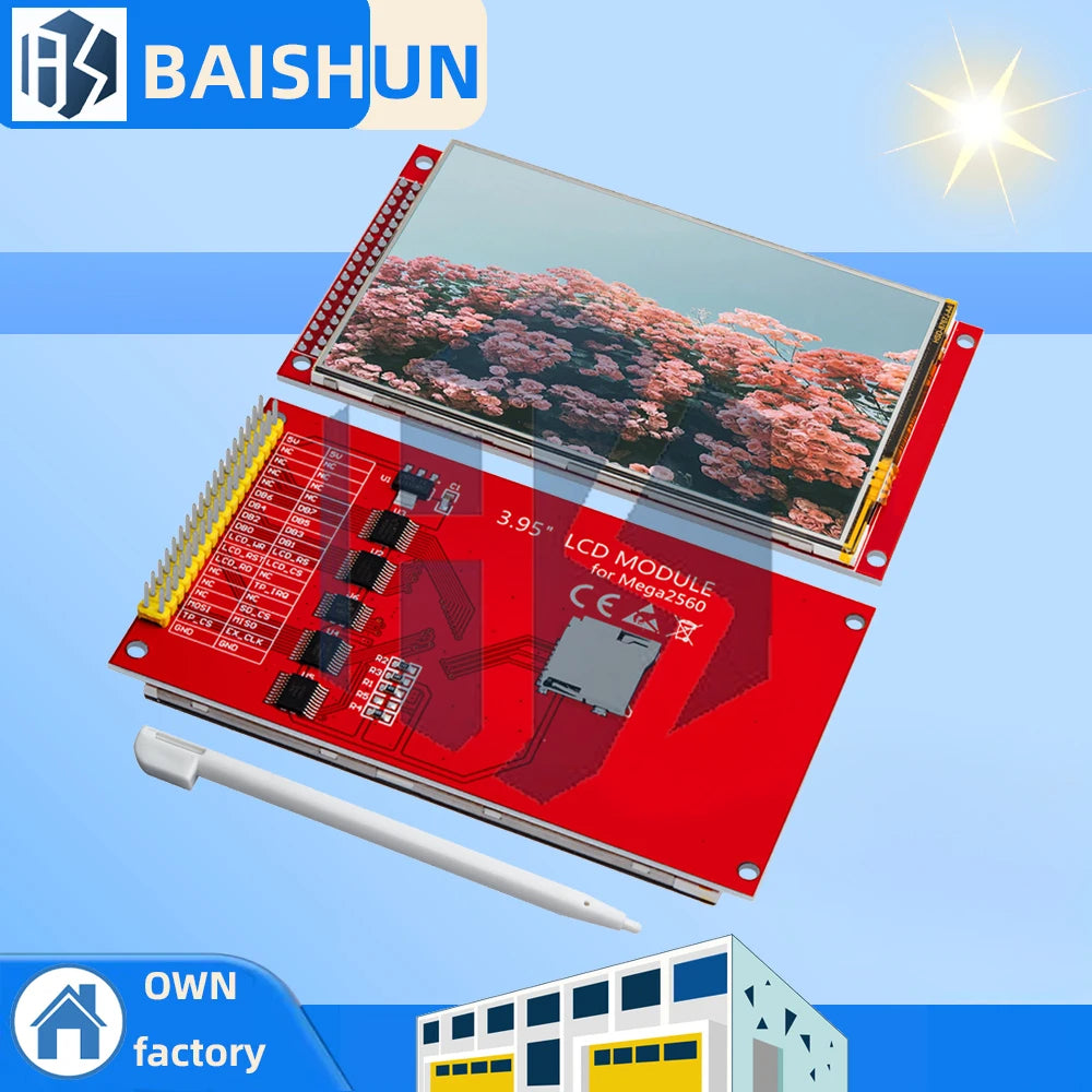 3.95"/4.0 Inch 320x480 ILI9488 TFT LCD Display Module with Touch Panel - 16-Bit Interface for Arduino for UNO and Mega2560 Zpaxo