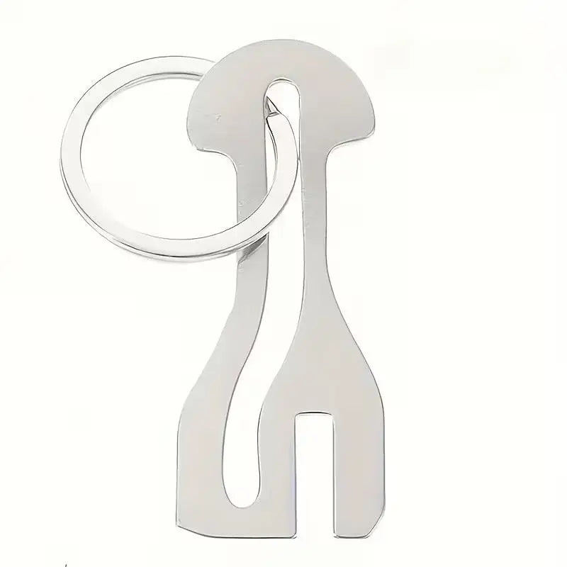 2pcs Reusable Shopping Cart Token – Stainless Steel Lock Chain, Detachable Key Ring for Carts Zpaxo