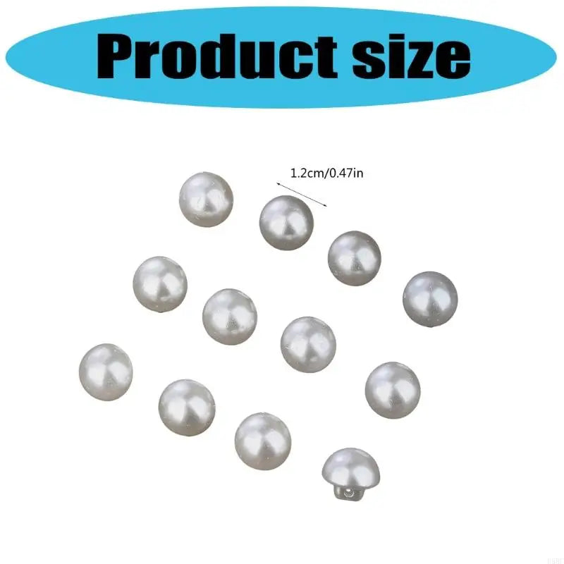 Mushroom Buttons Round Sewing Dressmaking Tailoring False Pearls