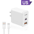 50W PD USB C Fast Charger Apple Iphone 17 Max Charging Cable Phone