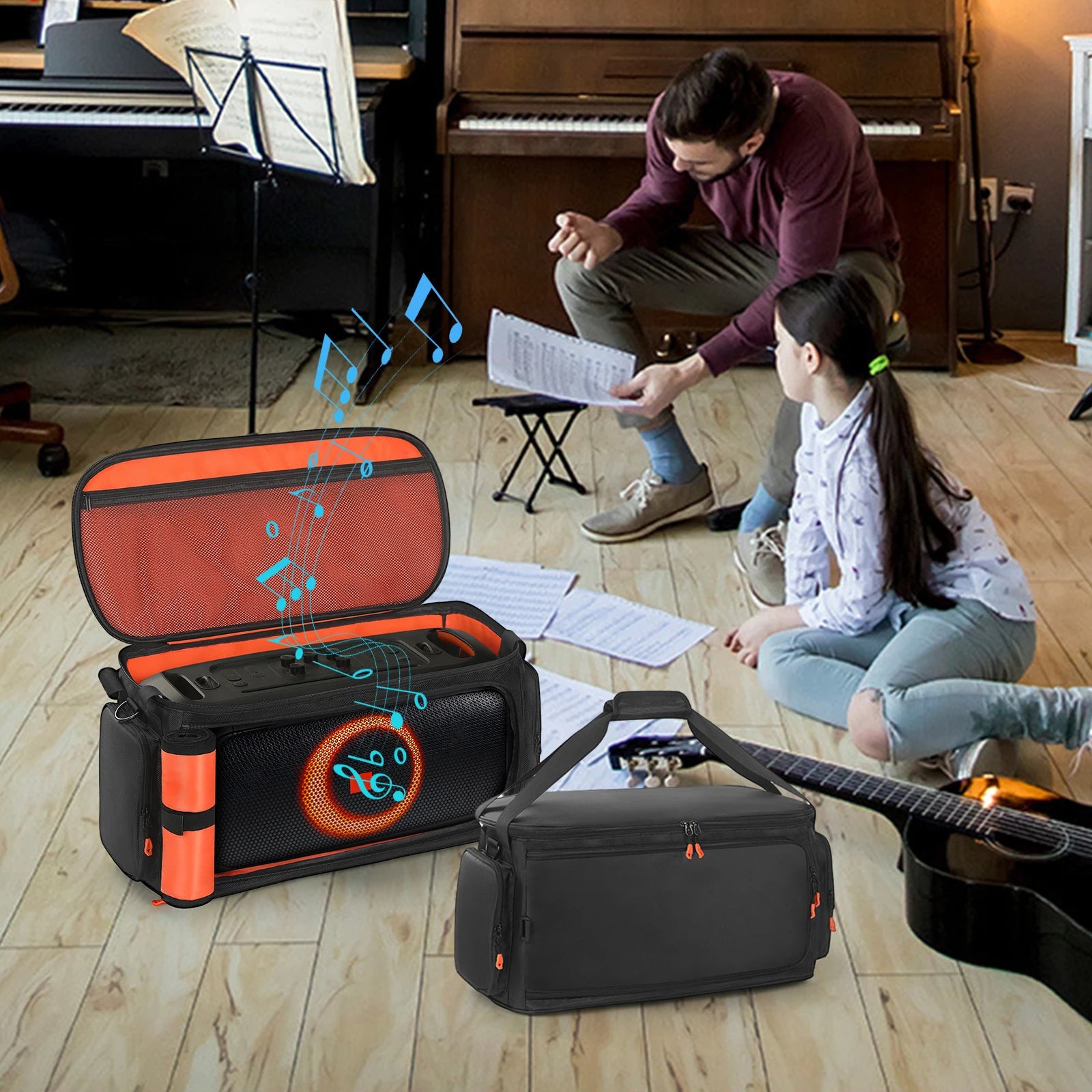 Portable Speaker Carry Tote Bag Shoulder Strap Protective Case