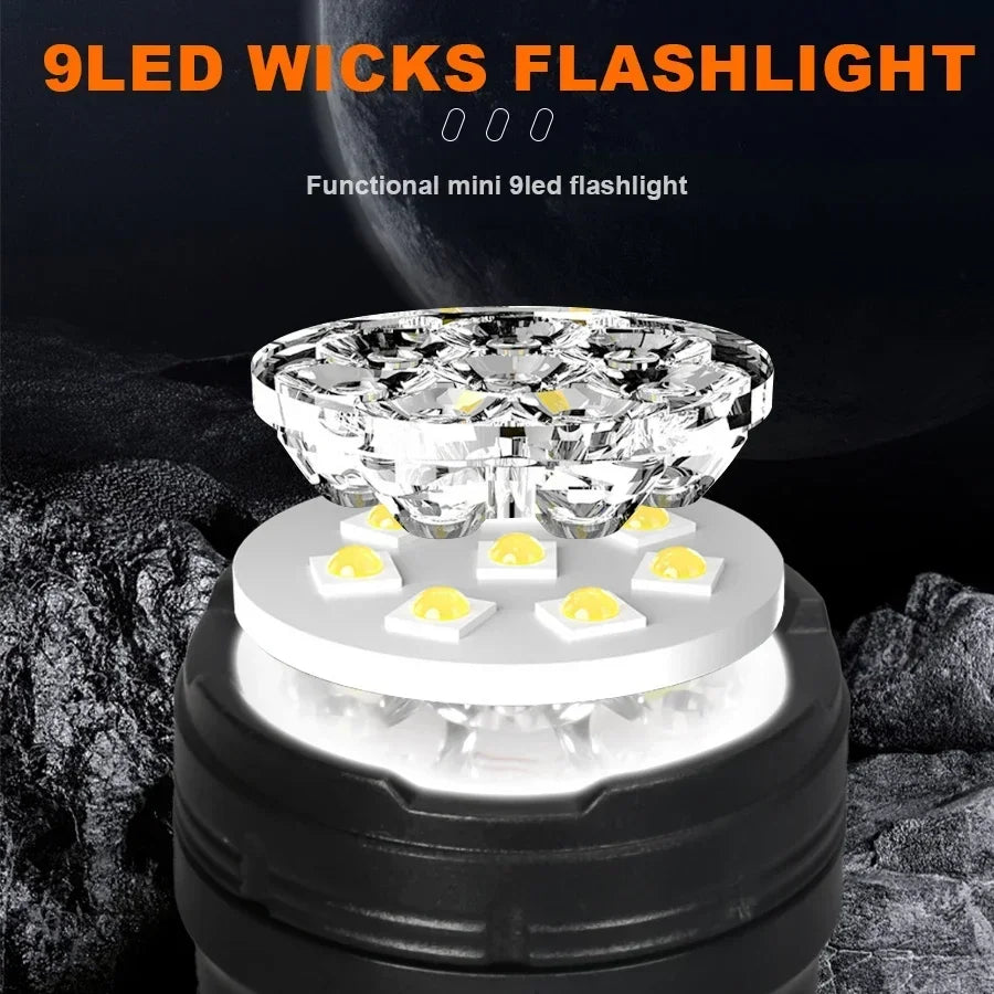 KDULIT Mini LED Flashlight – 1500LM Magnetic Rechargeable Torch