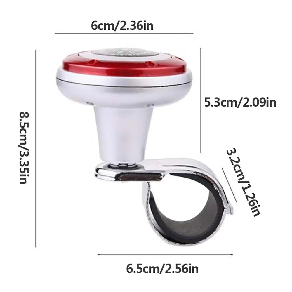 Turning Durable Car Accessories 360 Degree Rotation With Compass Steering Wheel Booster Ball Booster Power Handle Spinner Knob Zpaxo