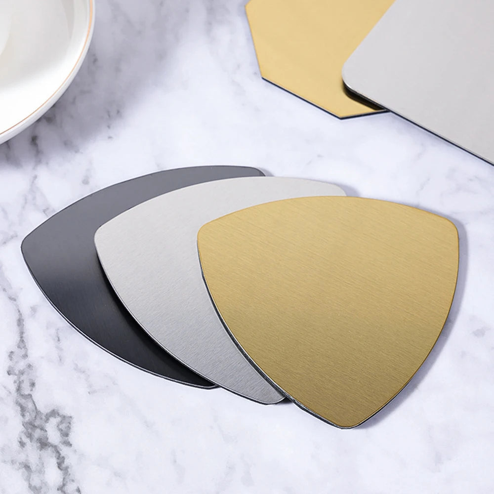 Stainless Steel Coaster Table Mat – Non-Slip Heat Insulating Pad