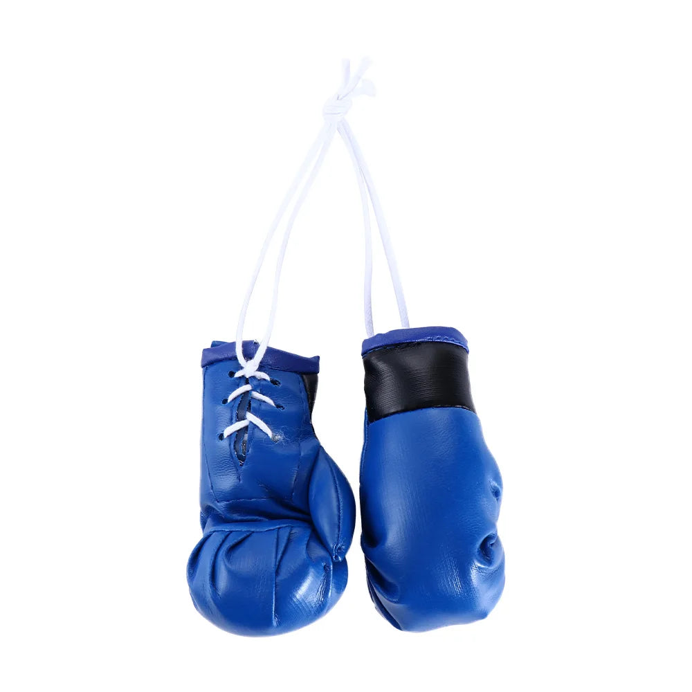 Ornaments Car Pendant Leather Miniature Punching Gloves Boxing Mini Zpaxo Blue