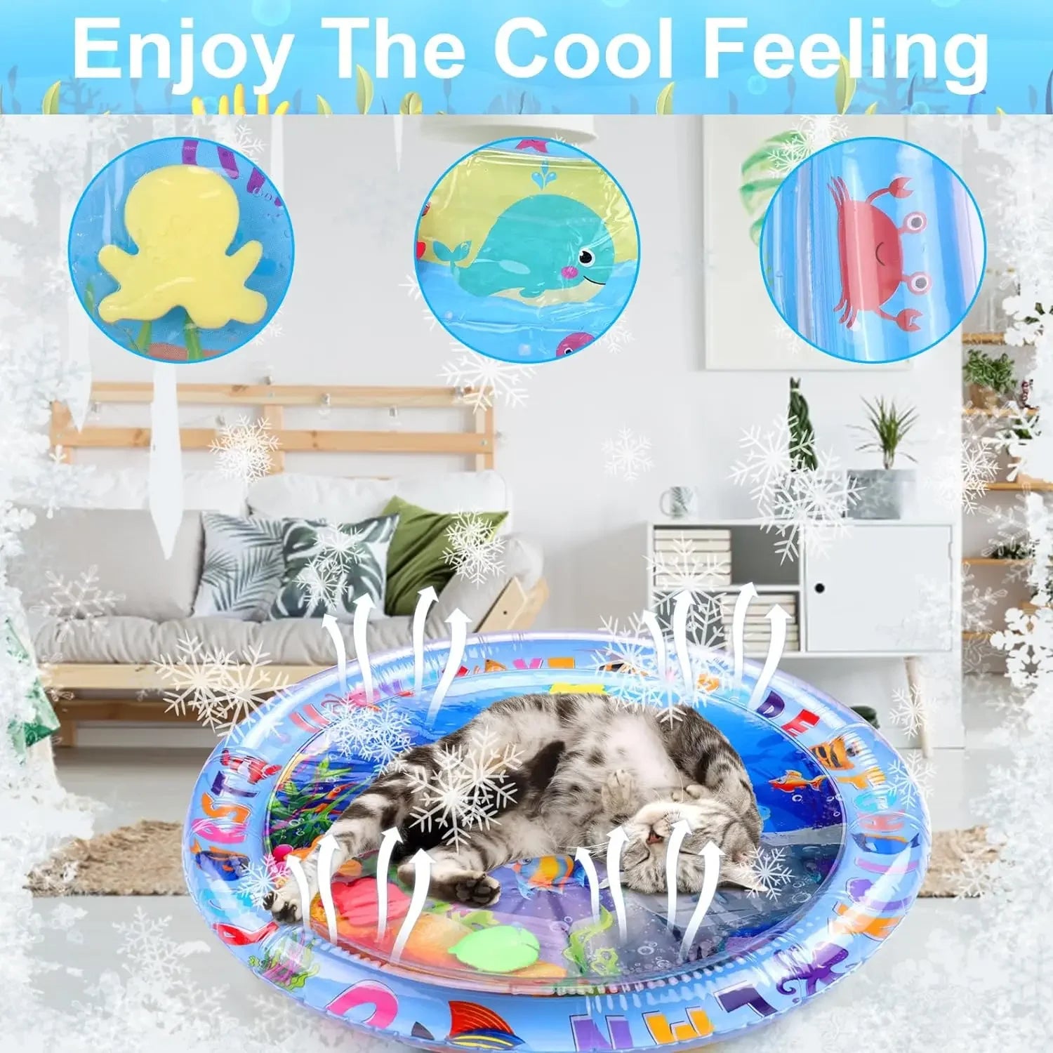 Sensory Water Mat Thickened Sensor Inflatable Cat Pet Supplies Zpaxo