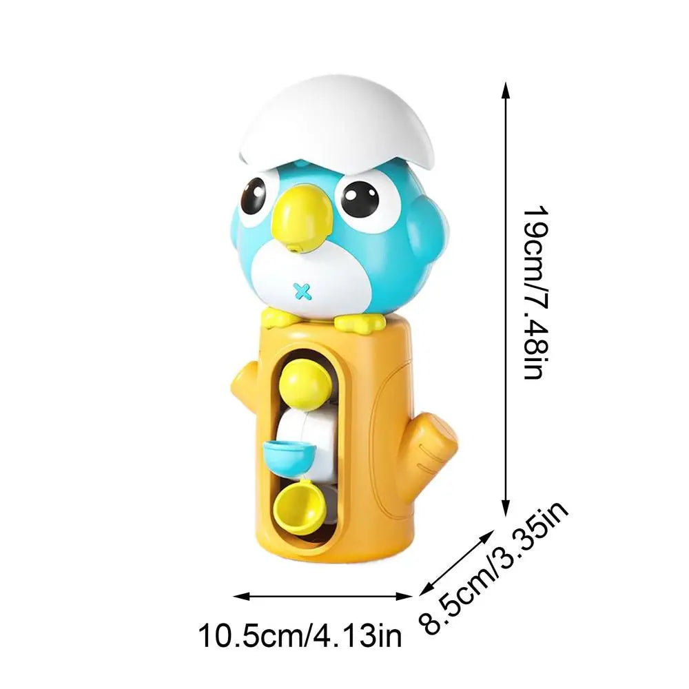 Kids Bath Toys Shower Water Toy With Suction Cup Children Tub Water Rotating Bathing Game for Hotel Apartment Vacation Travel Zpaxo Blue United States