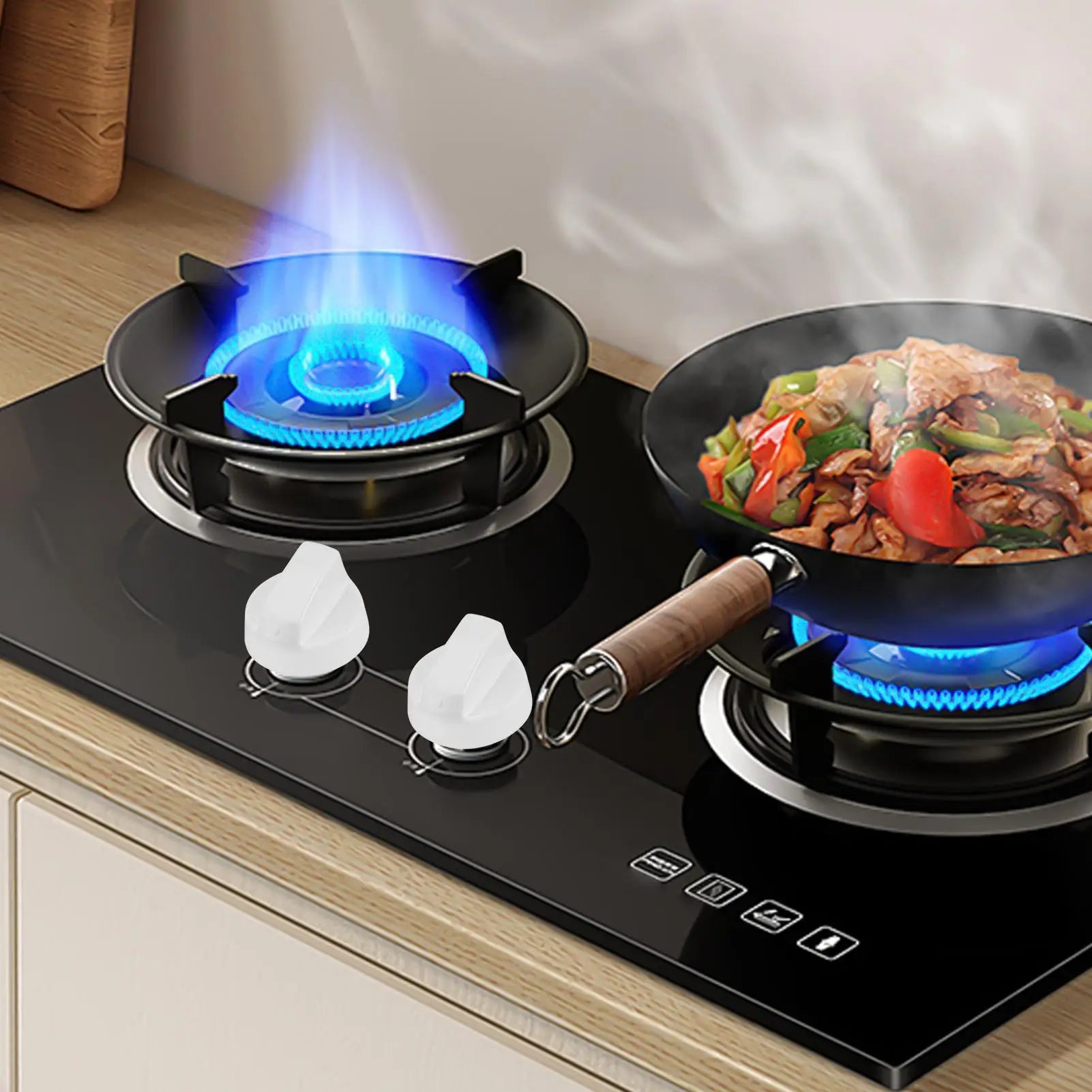 Stove Control Knobs Marked Replacement Dials Universal Gas Electric Range Stove Button Restaurant Kitchens Oven Knobs Gas Zpaxo