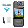 Ultra HD 4K WiFi Mini Camera Portable Digital Video Recorder Police Body Cam Infrared Night Vision Sports DV Small Camcorder Zpaxo WIth WIFI Add 128GB