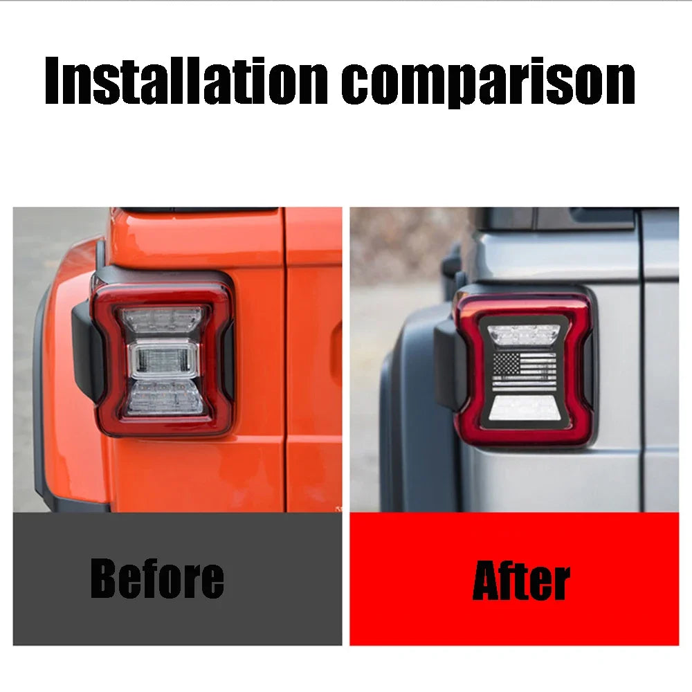 Jeep Wrangler JL 2018–2022 Rear Taillight Guard Cover – Aluminum Pair