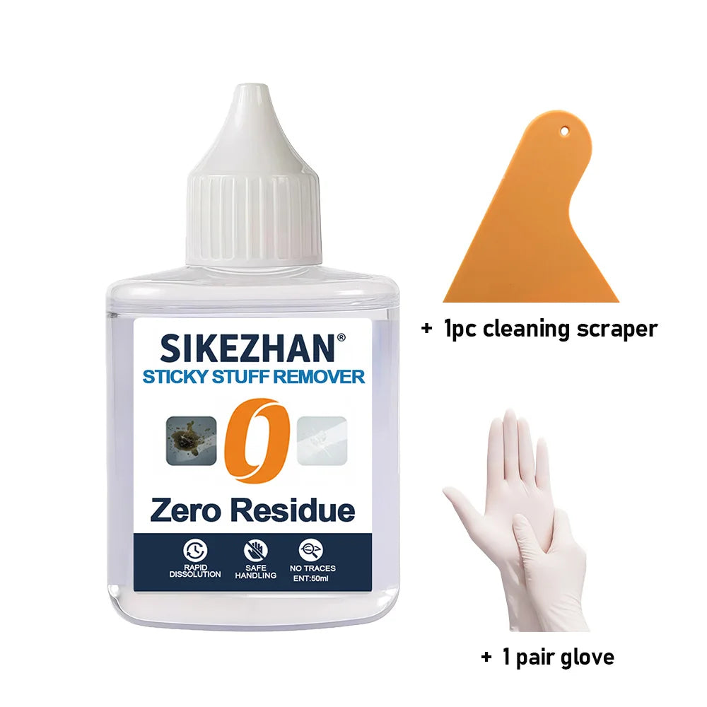 50ml All Purpose Adhesive Glue Remover Sticky Residued Remover Auto Car Sticker Car Glass Label Cleaner Adhesive Glue Removal Zpaxo 1set