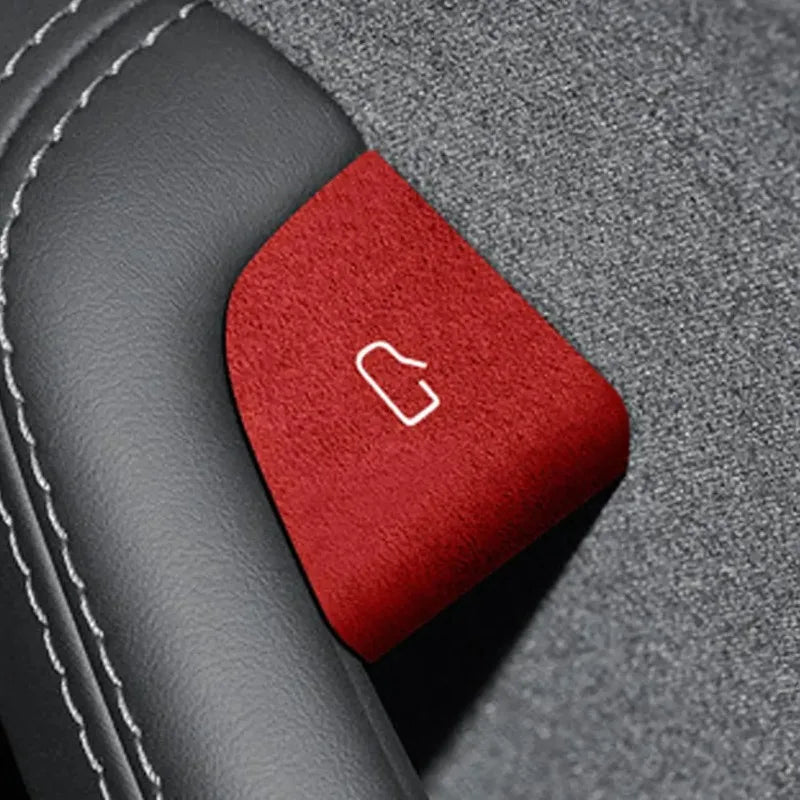 Suede Door Switch Button Trim Stickers Tesla Model 3 Y Highland