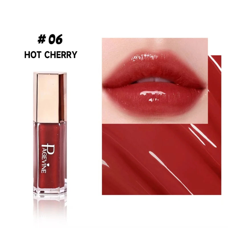 Mirror Gloss Lip Gloss – High Pigment Plumping Liquid Lipstick Lip Gloss Zpaxo 6