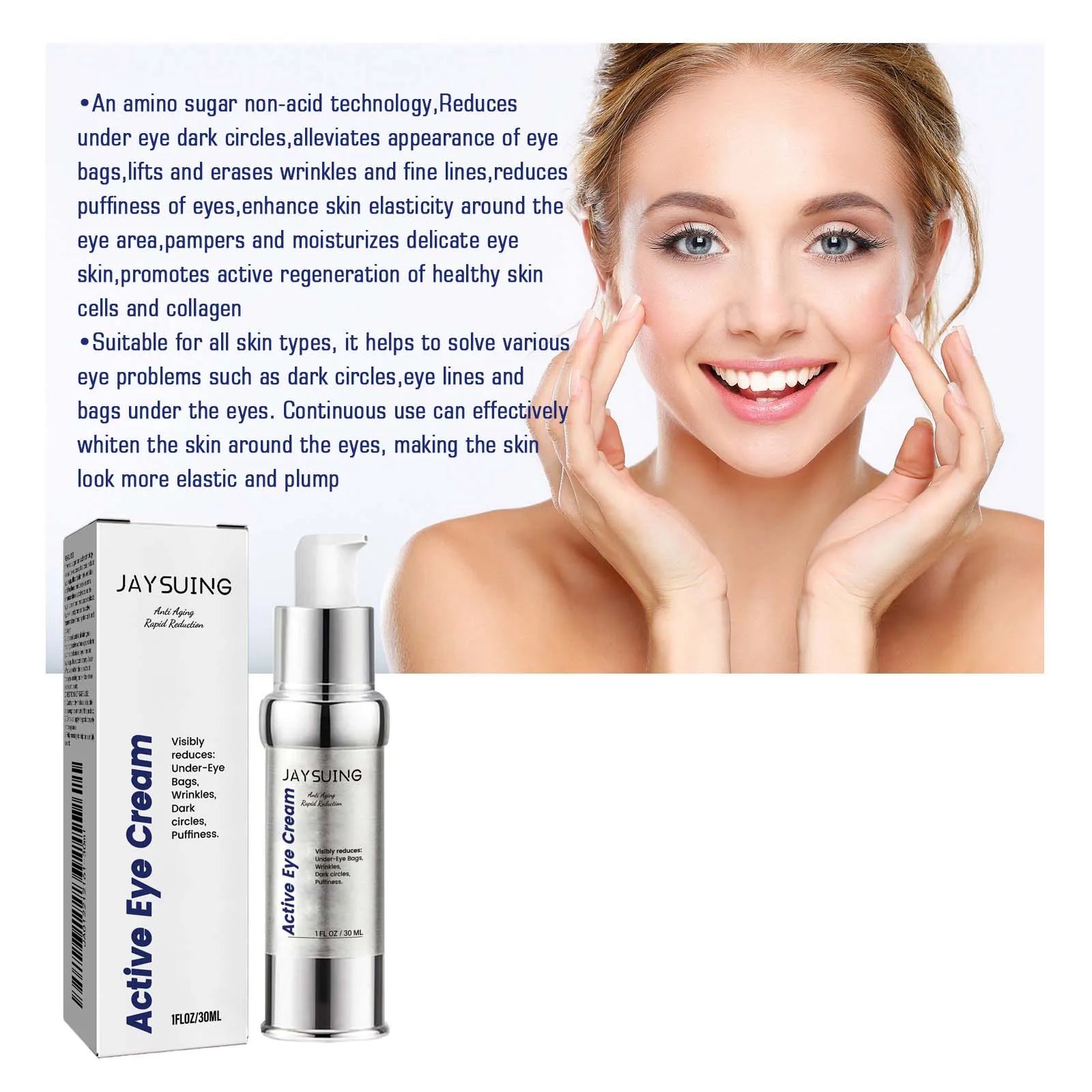 Vitamin C Tightening Eye Cream – Reduce Dark Circles, 30ml Eye Cream Zpaxo