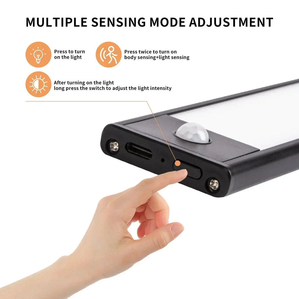 Motion Sensor LED Cabinet Light USB Rechargeable – 20/30/40cm