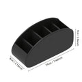 Remote Control Holder 5-Compartment Storage Box Organizer TV Pens Zpaxo black