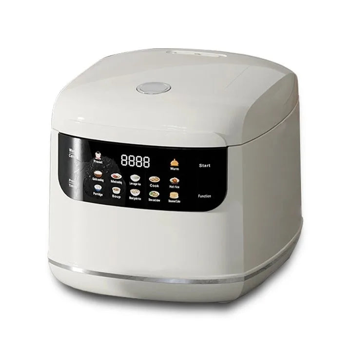 MultiCooker Electric Rice Cooker 110V 220V Non-Stick Pot 1-3 People Mini Cooking Machine Steamed Smart Rice Cooker Kitchen 2L Zpaxo WHITE 110V