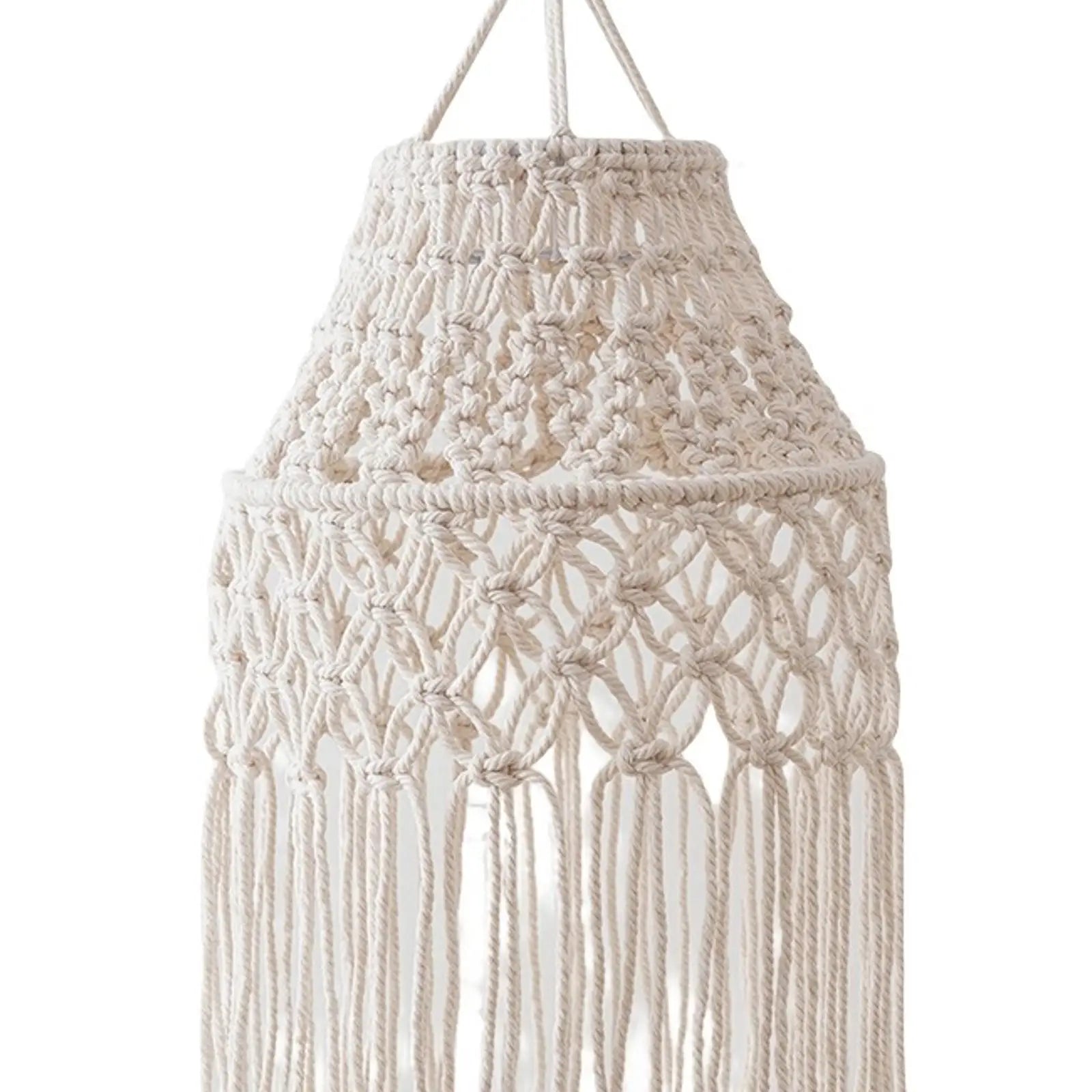 Boho Lampshade Lamp Shade Accessory Handwoven Light Decor Woven Zpaxo