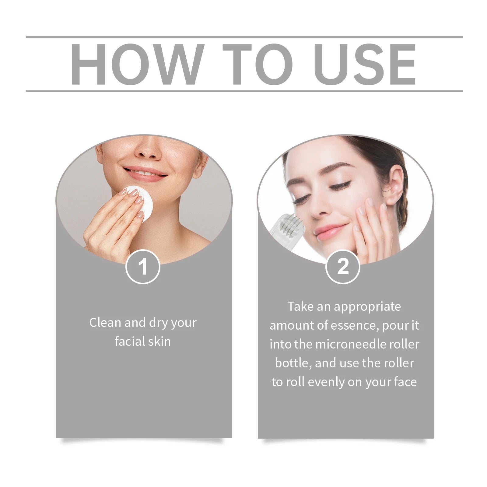 Hyaluronic acid 0.25mm Microneedle Roller Set Facial for Smooth Skin Barrier Protection Long Lasting Moisturization Skincare kit Zpaxo