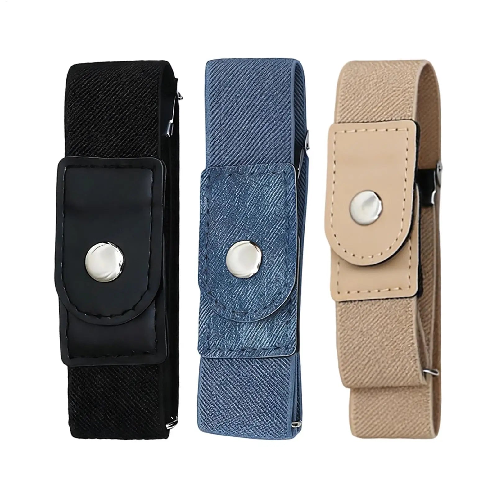No Buckle Belt Adjustable Elastic Waist Band Invisible Belt Buckle-Free Belts for Women Men Jean Pants No Buckle Waist Belt Zpaxo