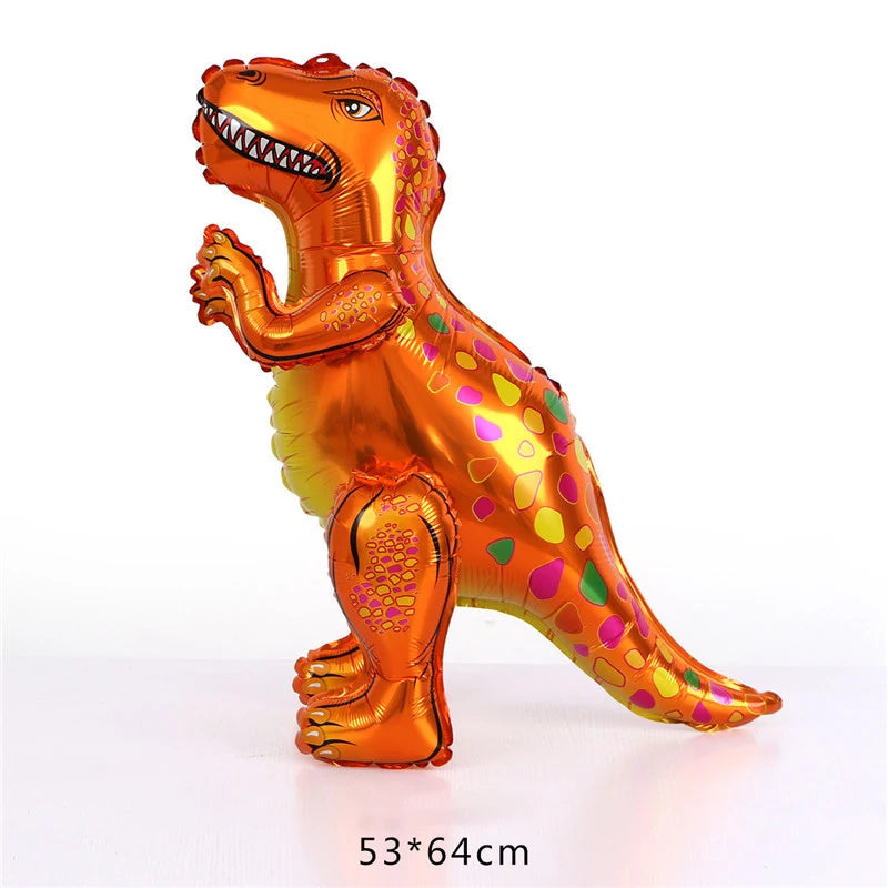 4D Giant Walking Dinosaur Foil Balloons Jungle Animal Childrens
