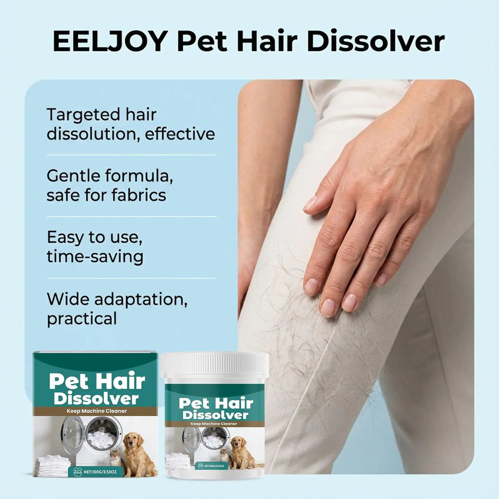 Pet Hair Dissolver Laundry Cleaner Washing Machine Remover Detergent